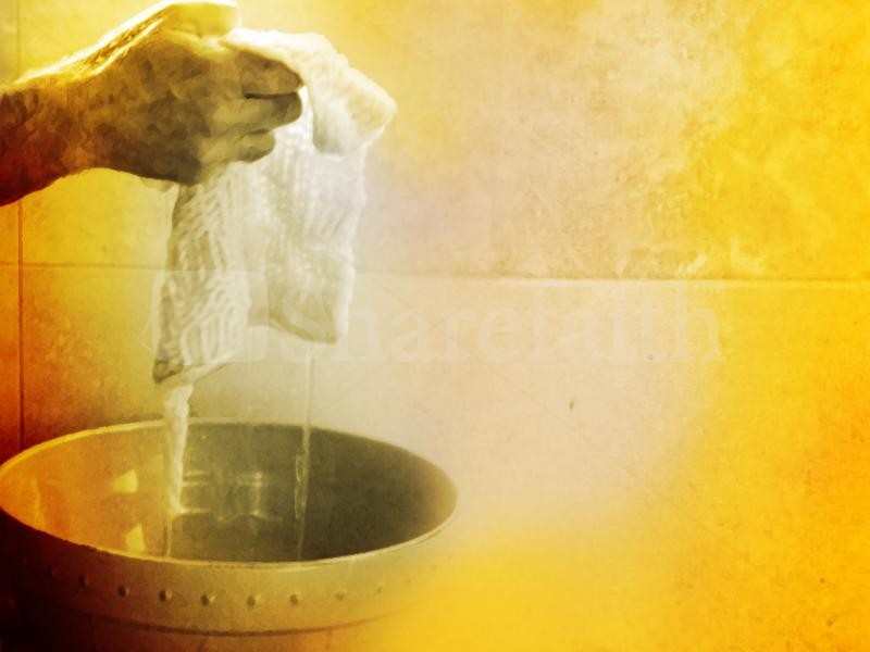 Jesus The Servant Washes Feet   Easter Sunday Resurrection Powerpoints