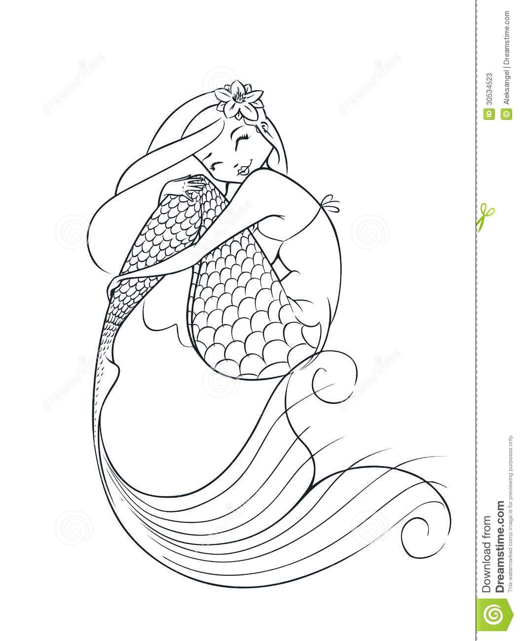 Mermaid Outline Clipart Images   Pictures   Becuo