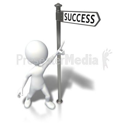 Path To Success Clipart Figure Success Powerpoint