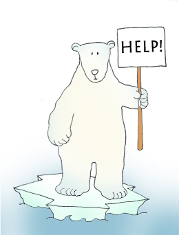 Polar Bear Clip Art Endangered Polar Bears Color Jpg