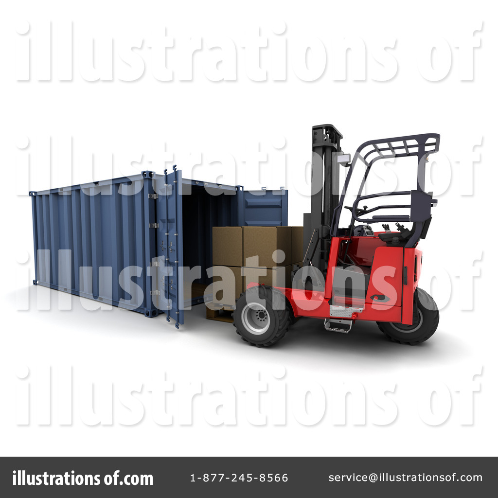 Royalty Free  Rf  Cargo Container Clipart Illustration By Kj Pargeter