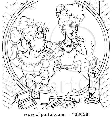 Royalty Free  Rf  Clipart Illustration Of A Coloring Page Outline Of