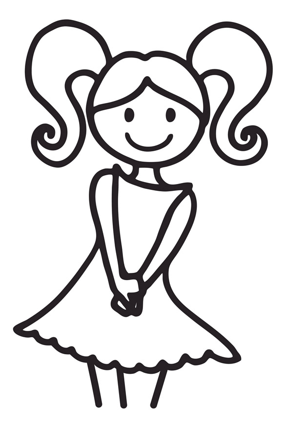 Stick Figure Of A Girl   Cliparts Co