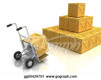 With Crates Warehouse Concept  Stock Art Illustrations Gg60429701