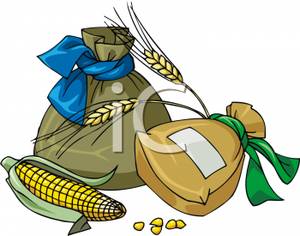 Bag Wheat Ear Corn Clip Art Image