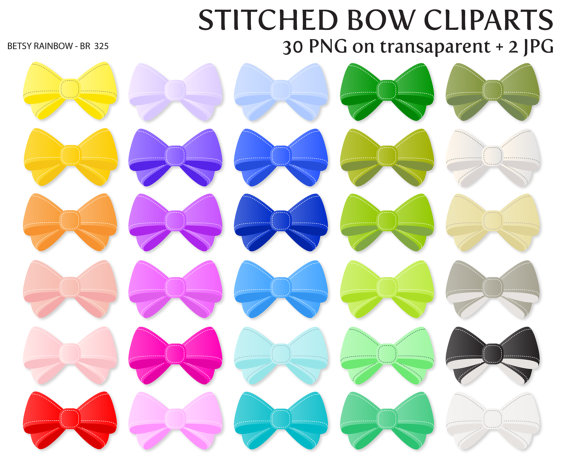 Bow Cliparts Png And Jpg Bow Clipart Girl Ribbon Stiched Bow    