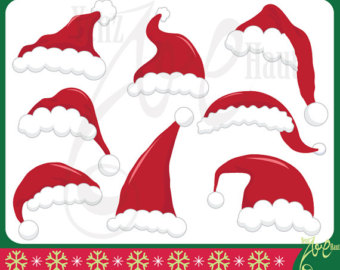Christmas Santa Hat Clipart C Hristmas Santa Hat Setsanta Claus Hat