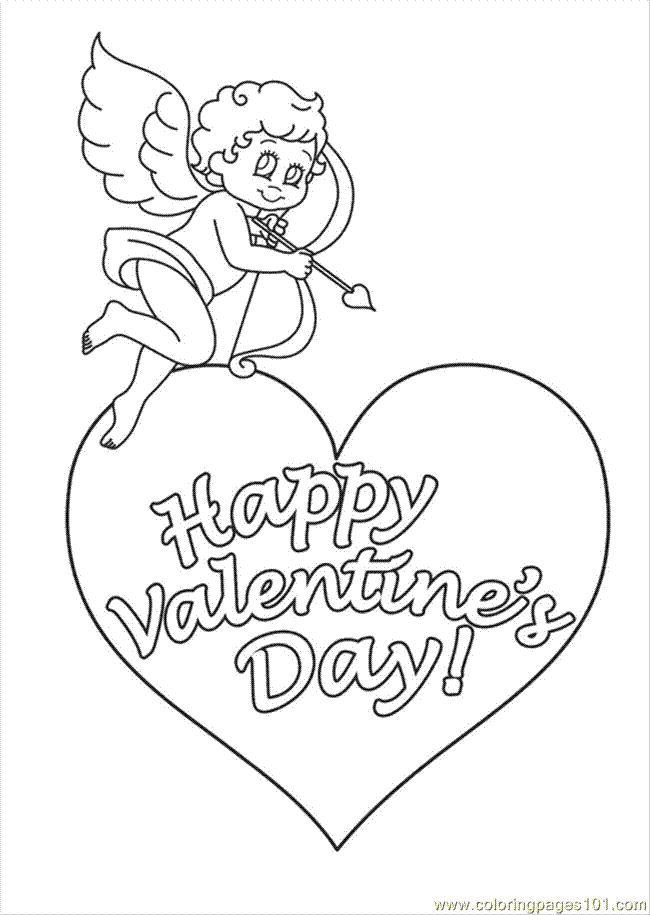 Coloring Pages Valentine  Cartoons   Mickey Mouse    Free Printable