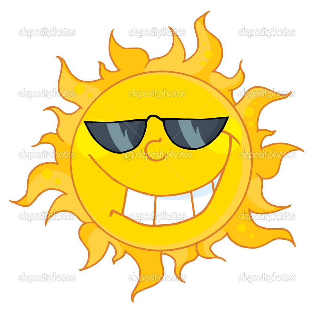 Cool Sun Wearing Shades   Stock Photo   Hittoon  7277071
