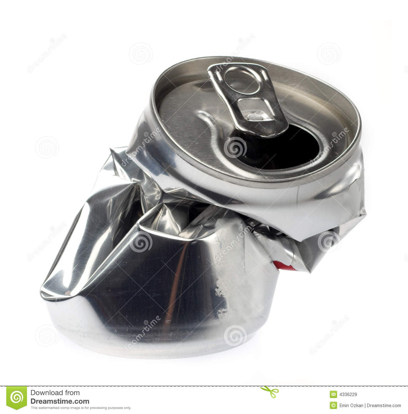 Crushed Can Royalty Free Stock Images   Image  4336229