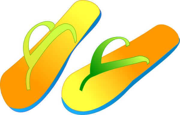 Flip Flops Clip Art At Clker Com   Vector Clip Art Online Royalty