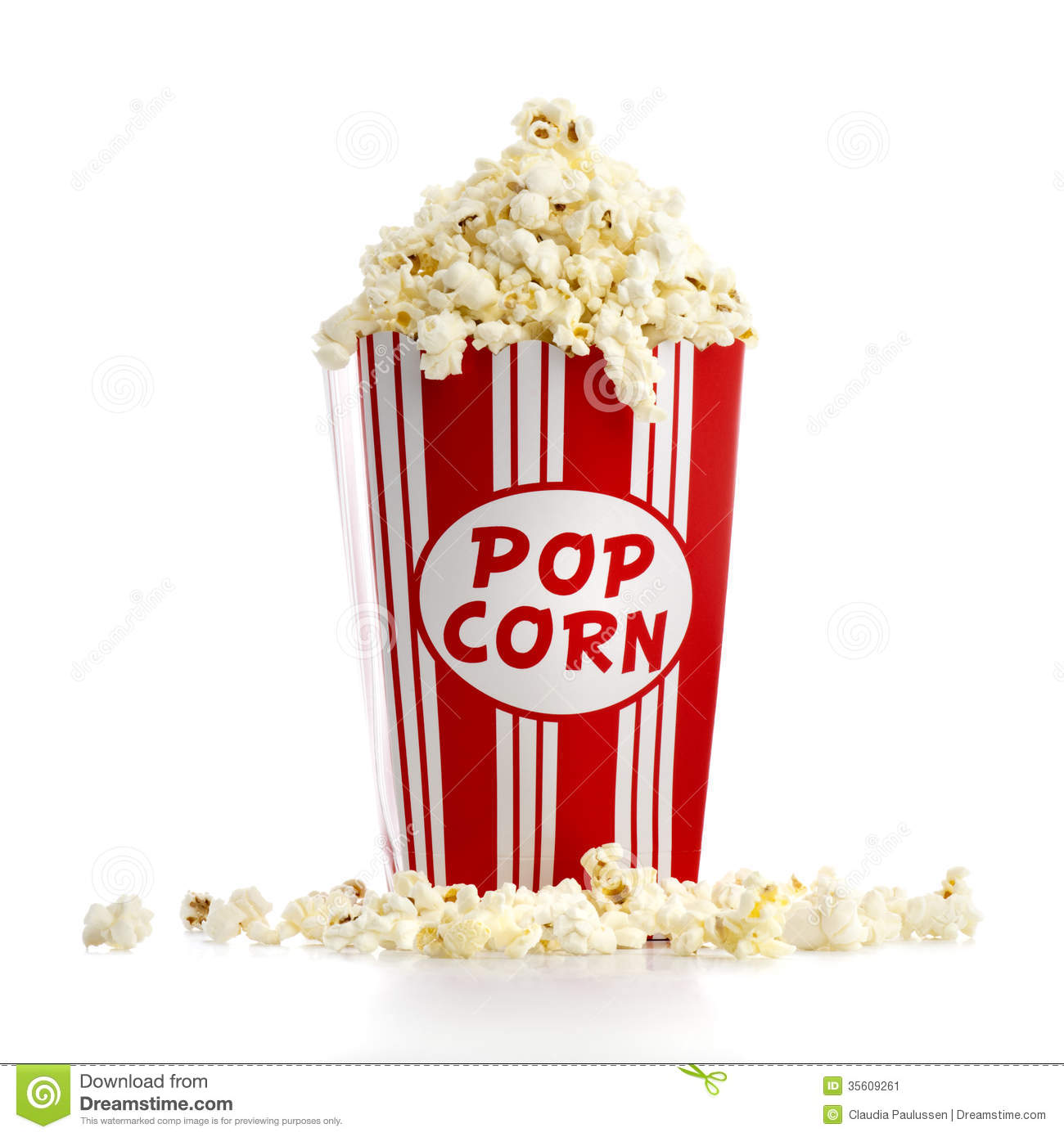 Popcorn Bag Clipart Popcorn Stock Image