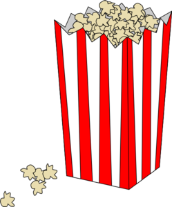 Popcorn In Bag Clip Art At Clker Com   Vector Clip Art Online Royalty
