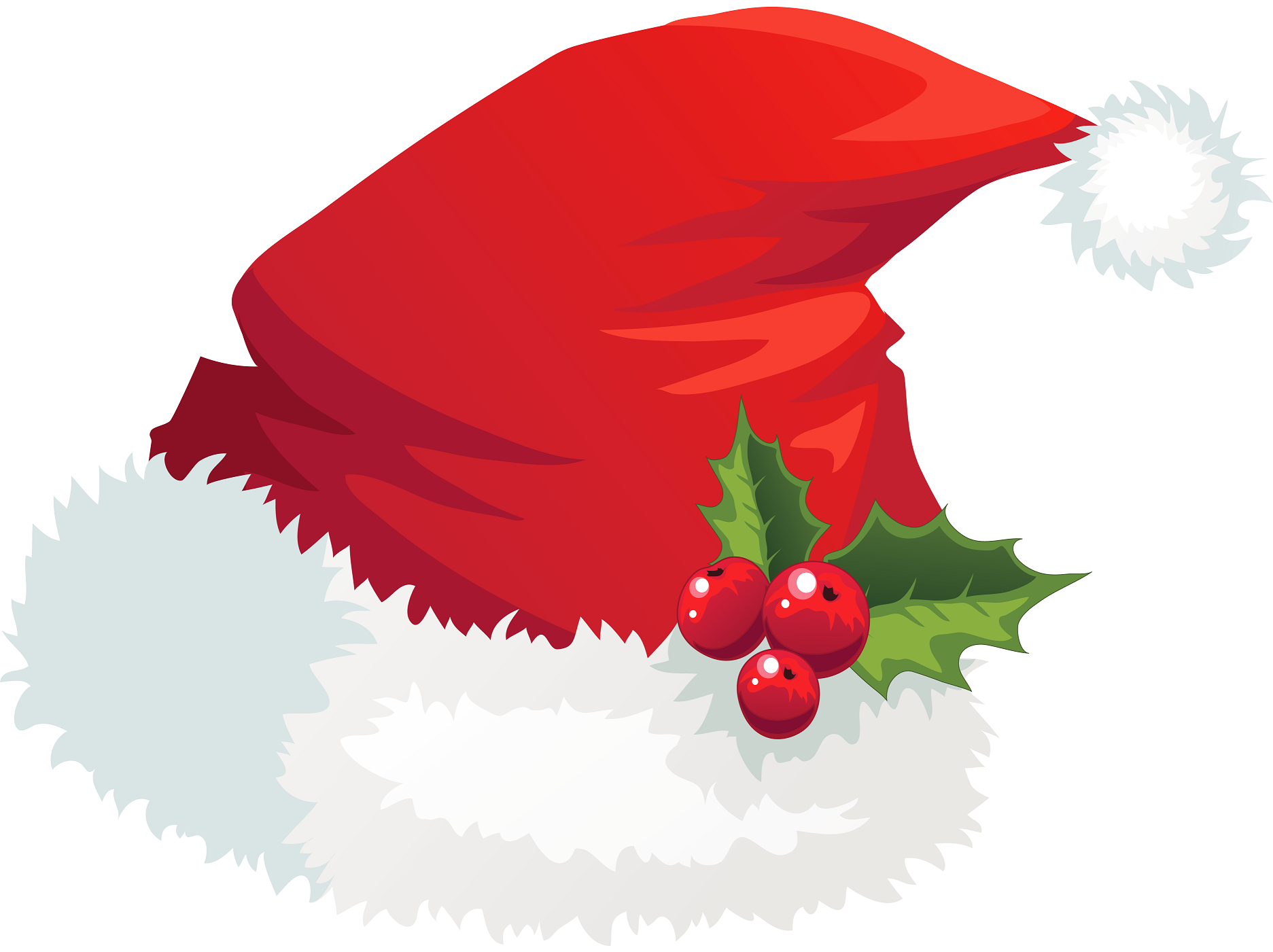 Santa Claus Hat   Clip Art Holiday Scrapbook Cards Images Etc  Lots