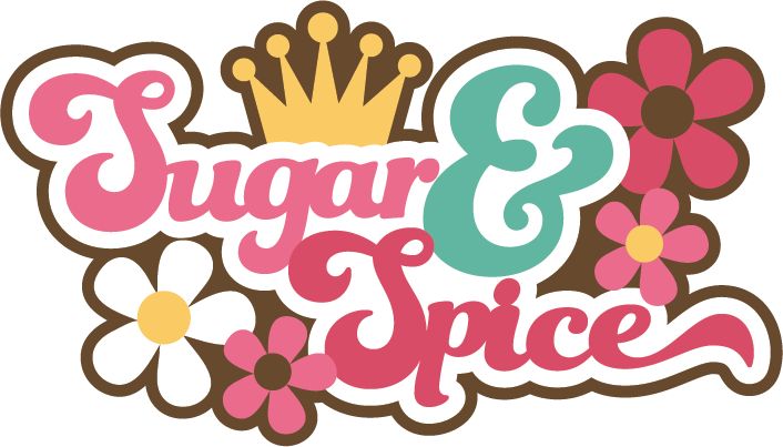 Sugar   Spice  Girl Svg Files Free Clip Art Scrapbook Title Free