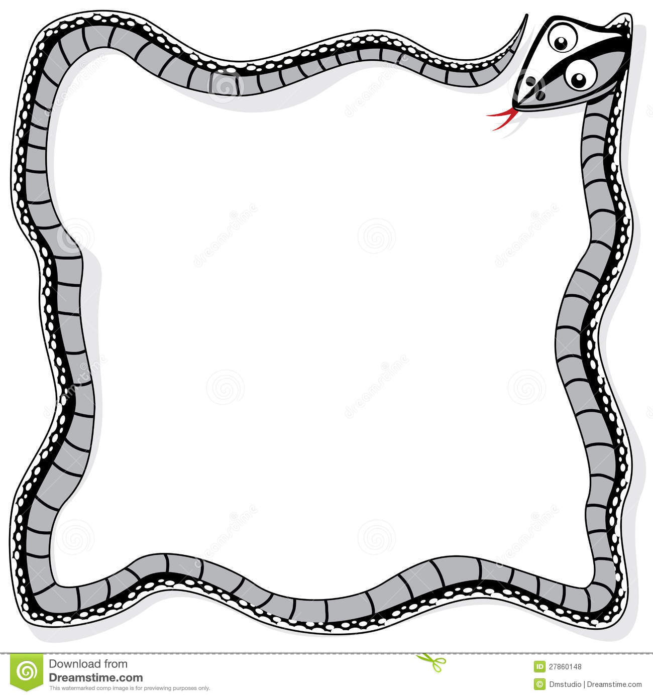 Vector Snake As A Border Royalty Free Stock Photos   Image  27860148