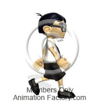 Boy Walking Animated Clipart