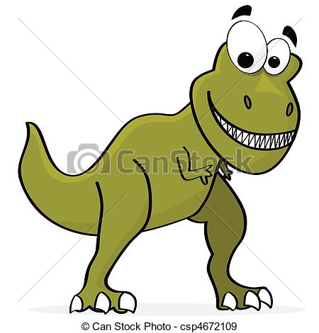 Cartone Animato Illustrazione C Te T Rex Dinosauro