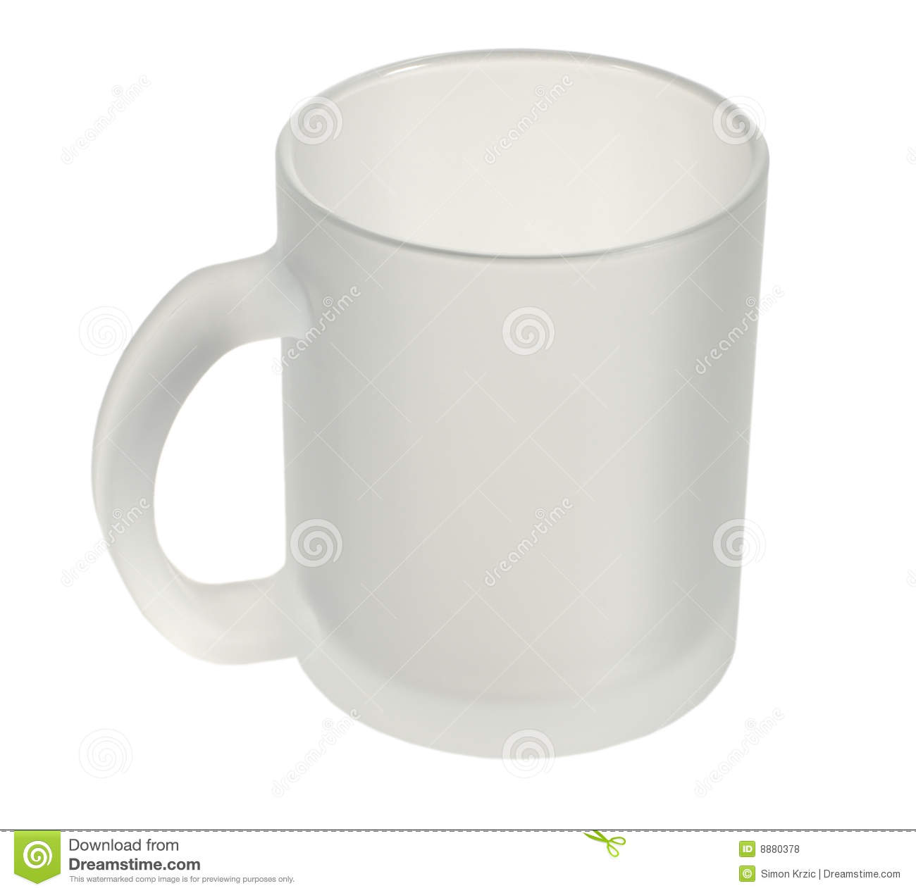 Close Up Of A White Plastic Coffee Cup Isolated On A White Background