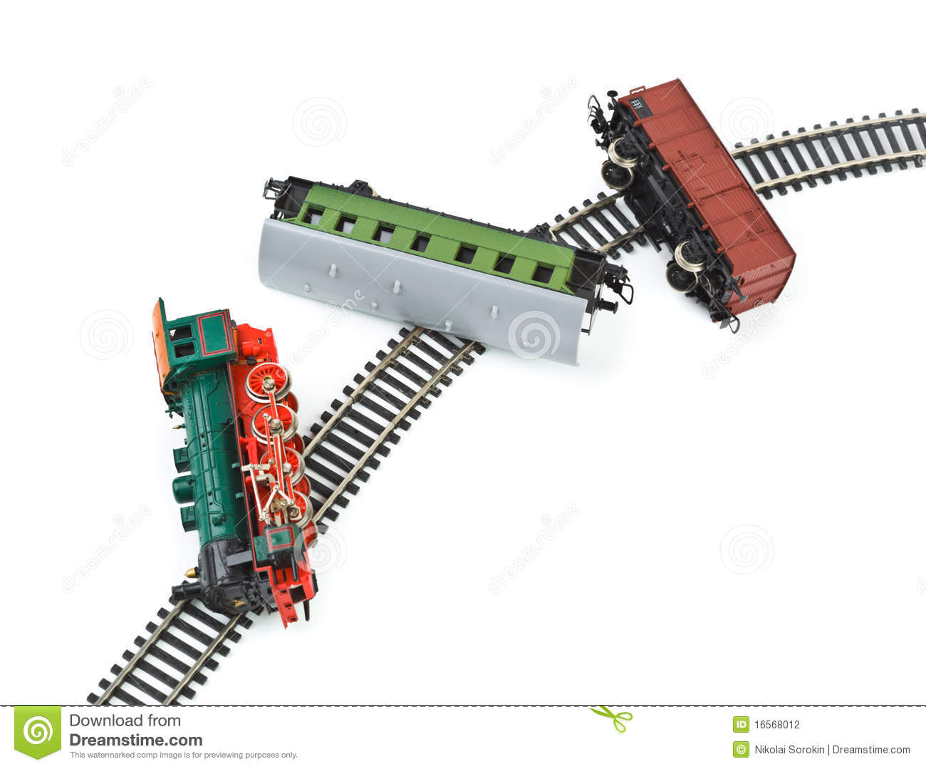 Crash Toy Train Stock Photography   Image  16568012