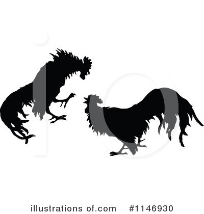 Fighting Roosters Clip Art