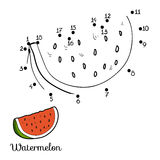 Numbers Game  Fruits And Vegetables  Watermelon  Royalty Free Stock