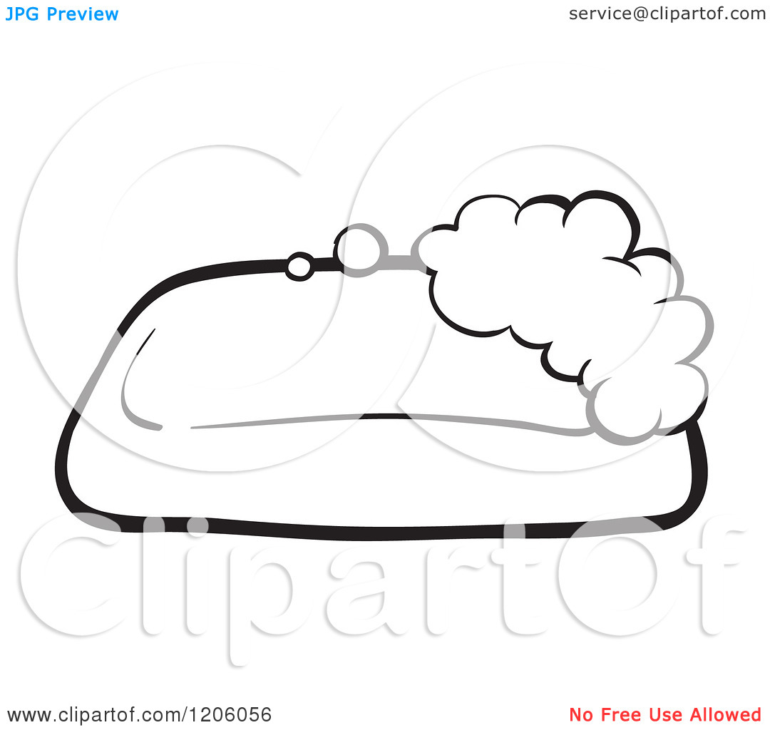 Of A Black And White Sudsy Bar Of Soap Royalty Free Vector Clipart