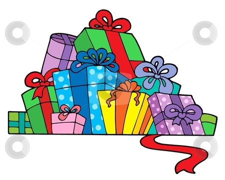 Pile Of Birthday Presents Clipart