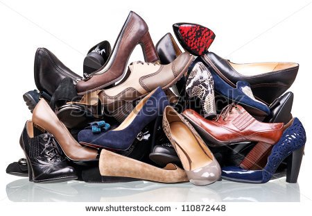 Pile Of Shoes Clipart Black And White Pile Of Various Female Shoes