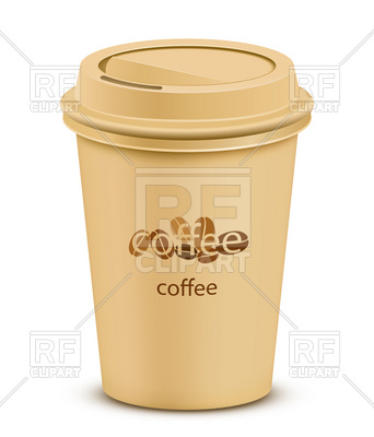 Plastic Coffee Cup With Lid Download Royalty Free Vector Clipart  Eps