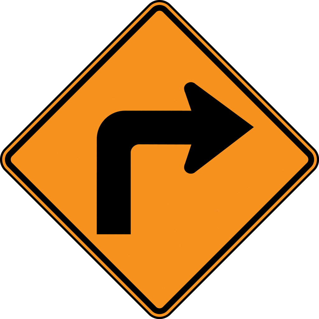 Right Turn Color   Clipart Etc