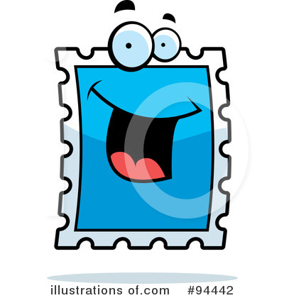 Royalty Free  Rf  Postage Stamp Clipart Illustration  94442 By Cory