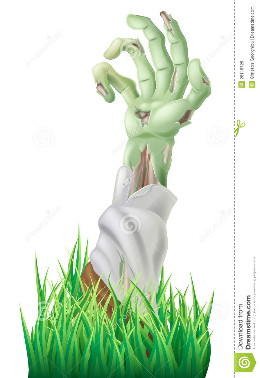 Zombie Hand Coming Out Of Ground Clipart Arm