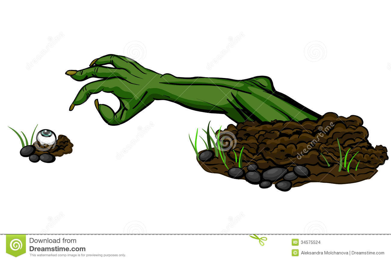 Zombie Hand Coming Out Of Ground Clipart Zombie Hand And An Eye