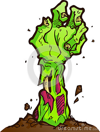 Zombie Hand Coming Out Of Ground Clipart Zombie Hand Reaching Out Dirt    