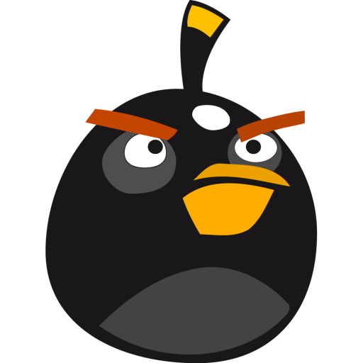Angry Bird Black Icon