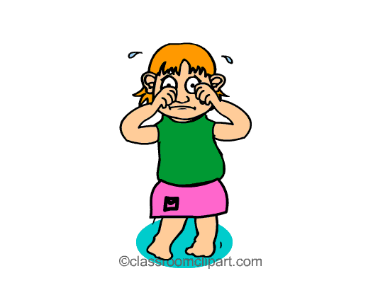 Children Animated Clipart  Crying Girl Cc   Classroom Clipart