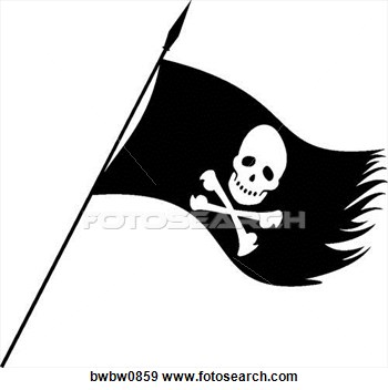 Clip Art   Pirate Flag  Fotosearch   Search Clipart Illustration