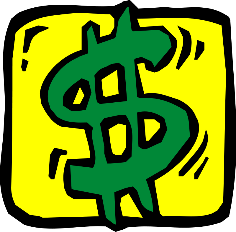 Dollar Sign Clip Art Free  Notes Free Money Clipart
