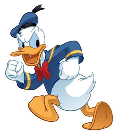 Donald Duck Angry Clipart