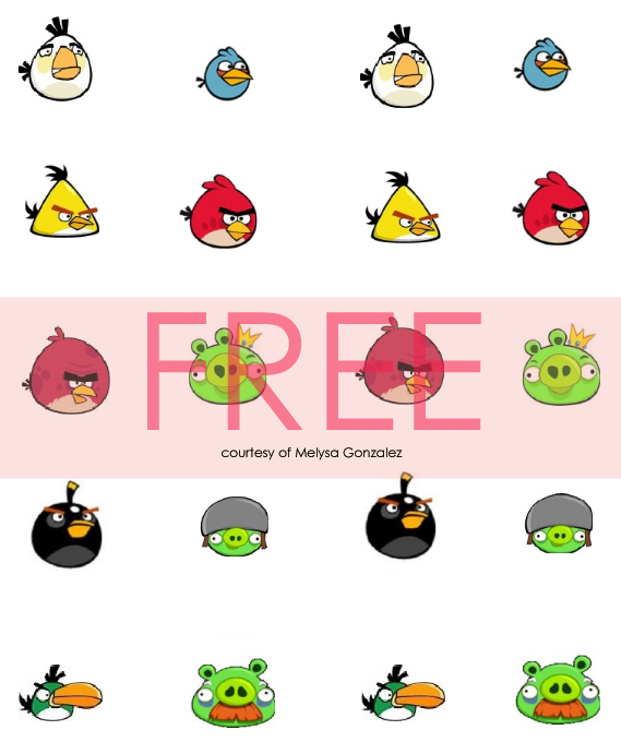 Free Angry Birds Clip Art Printable Page