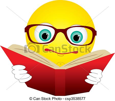 Glasses Read Red Book Vector Illustration Csp3538577   Search Clipart