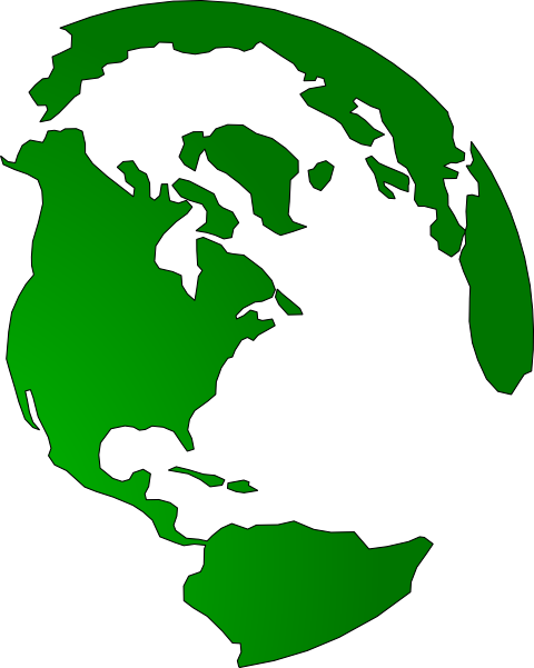 Globe Green Clip Art At Clker Com   Vector Clip Art Online Royalty    