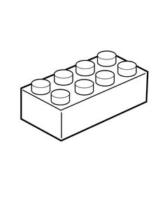 Lego Clip Art   Lego Block Outline Pictures More