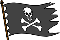 Pirate Flag Clipart Bones