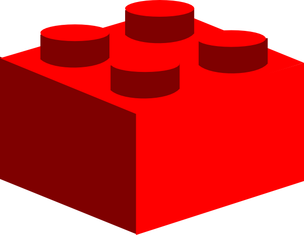 Red Lego Clip Art   Vector Clip Art Online Royalty Free   Public    