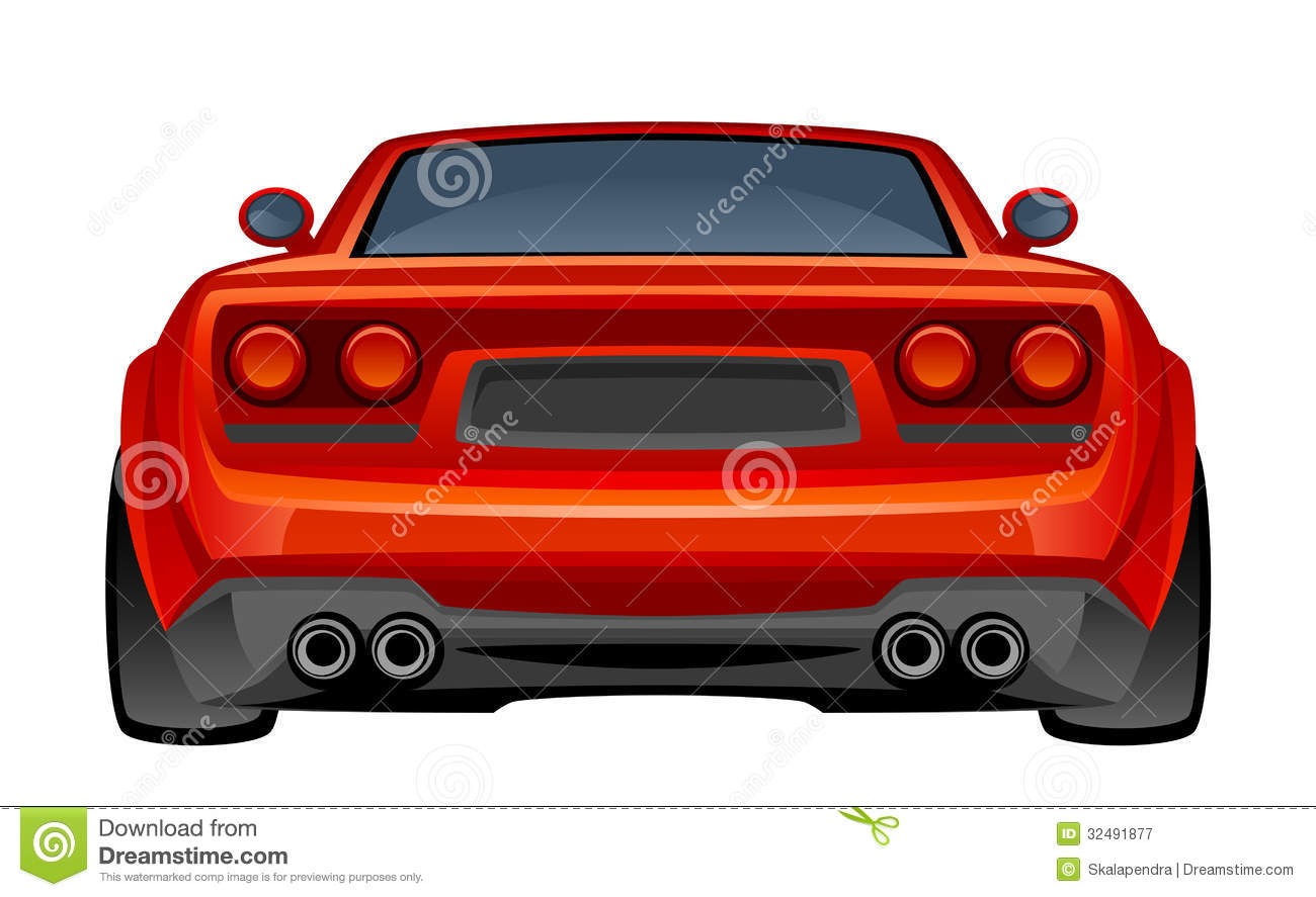 Red Sport Car Royalty Free Stock Photography   Image  32491877