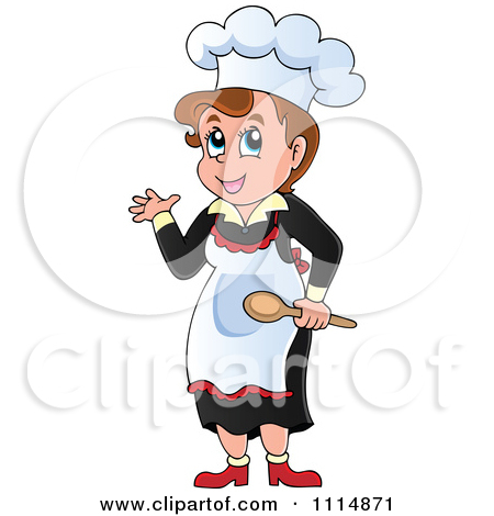 Royalty Free  Rf  Female Chef Clipart Illustrations Vector Graphics