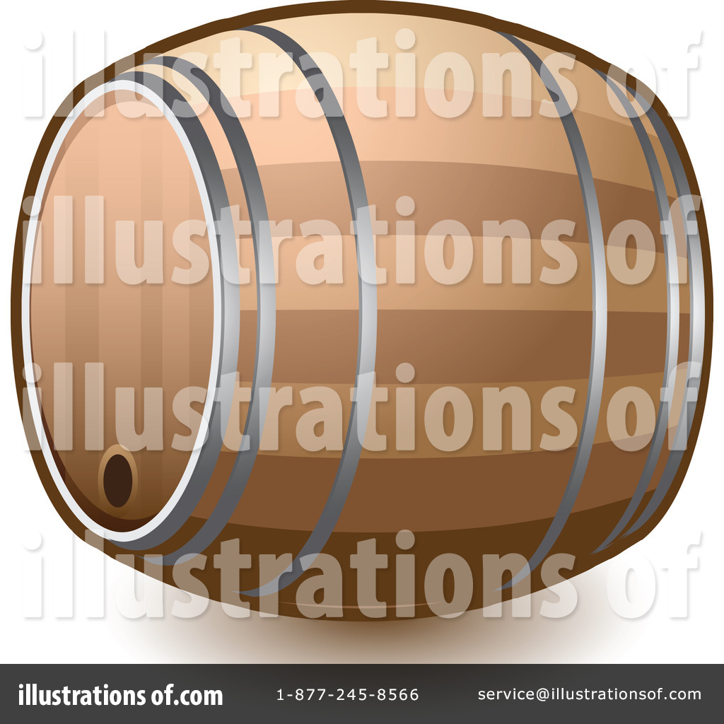 Royalty Free  Rf  Wine Barrel Clipart Illustration By Leo Blanchette