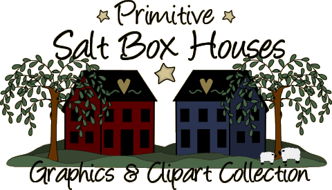 Salt Box Houses Graphics   Clip Art Collection